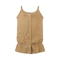 Koko Noko meisjes top lichtbruin mousseline
