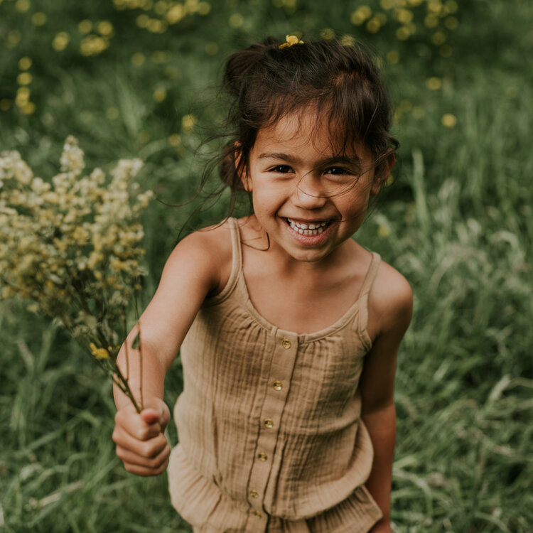 Koko Noko Mädchen-Top hellbraun Musselin | N58962-37