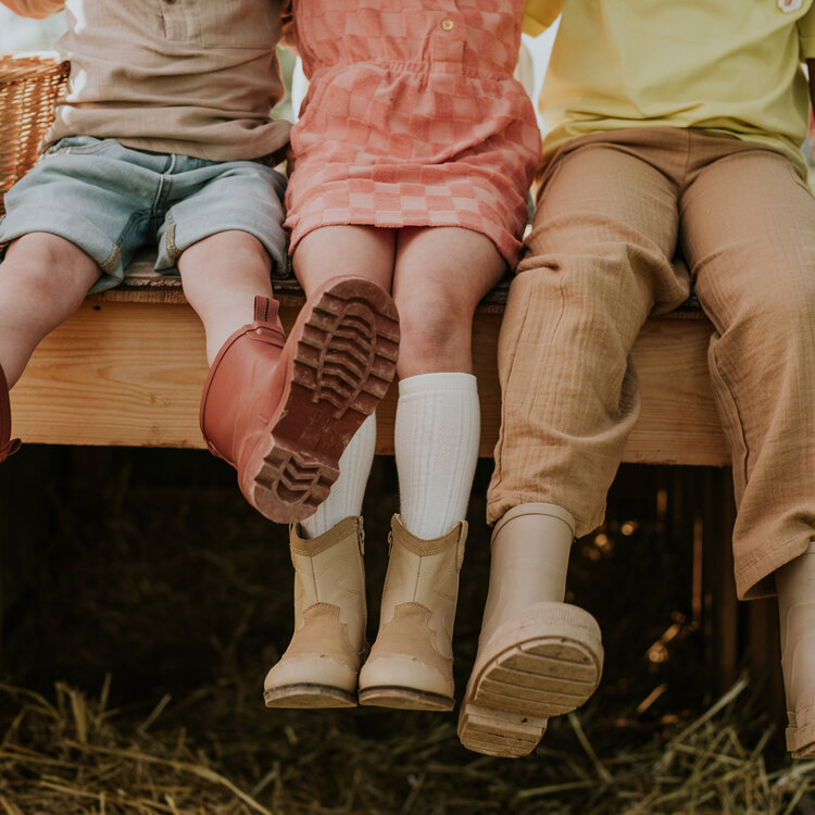 Koko Noko Mädchen Hose mit weitem Bein hellbraun Musselin | N58972-37