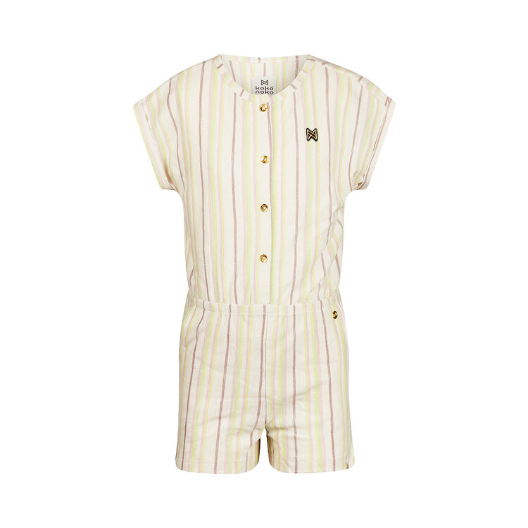 Koko Noko girls' jumpsuit, off-white striped | N58980-37