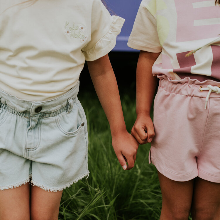 Koko Noko Mädchen Jogging-Shorts, locker geschnitten, rosa | N58982-37