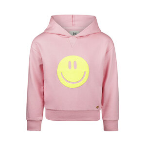 Koko Noko meisjes hoodie roze smiley capuchon