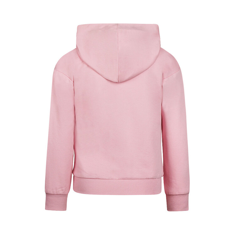 Koko Noko meisjes hoodie roze smiley capuchon | N58986-37