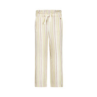 Koko Noko meisjes wide leg broek off white gestreept