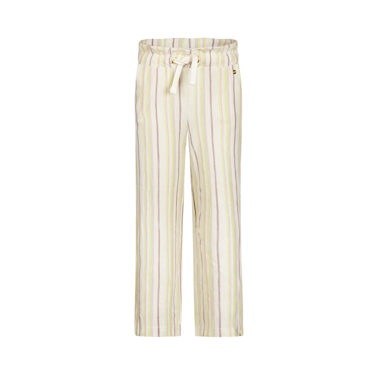 Koko Noko girls' wide leg trousers, off-white striped | N58988-37