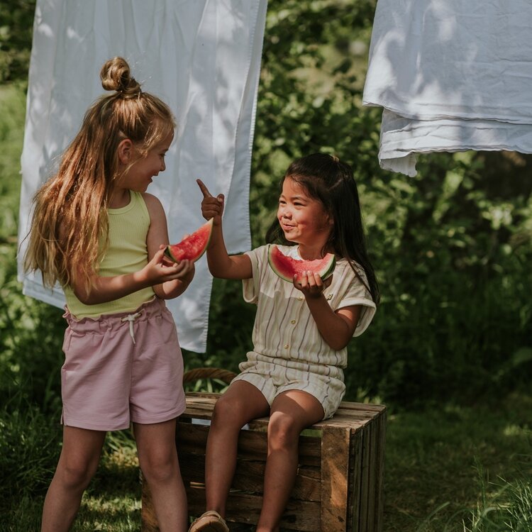 Koko Noko meisjes top neon geel | N58989-37