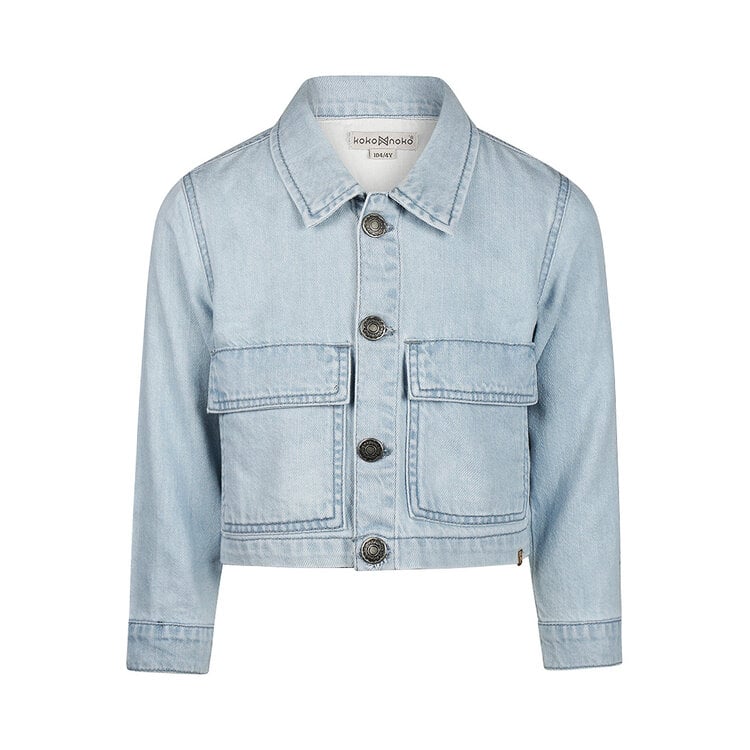 Koko Noko Mädchen Jeansjacke hellblau | N58993-37