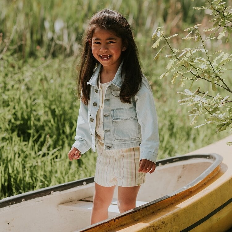 Koko Noko Mädchen Jeansjacke hellblau | N58993-37