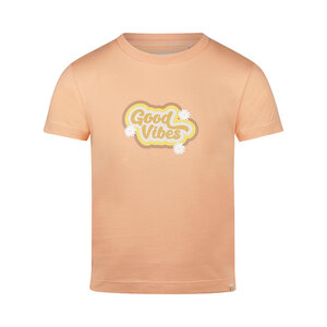 Koko Noko Mädchen T-Shirt pfirsichrosa Good Vibes