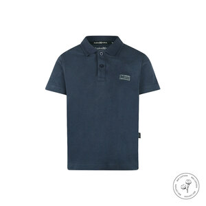 Koko Noko boys' polo shirt navy organic cotton