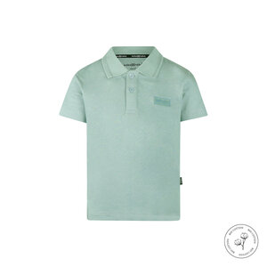 Koko Noko boys' polo shirt light blue organic cotton