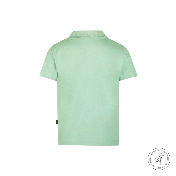 Koko Noko boys' polo shirt soft green organic cotton | WN1807