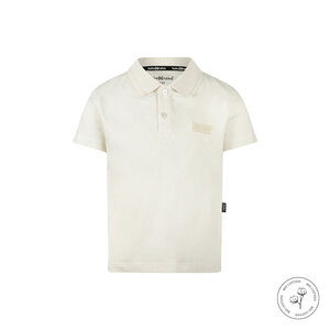 Koko Noko Jungen-Polohemd in Off-White aus Bio-Baumwolle