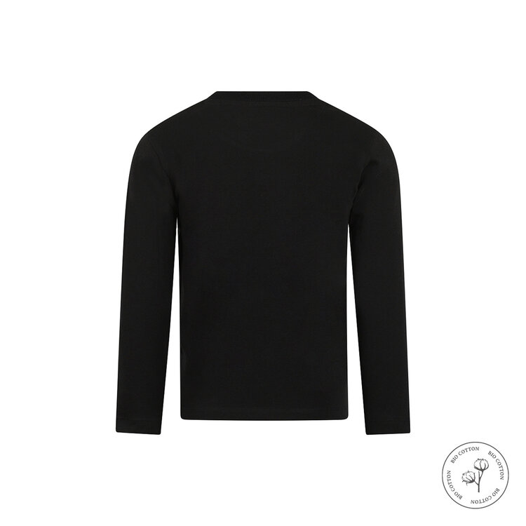 Koko Noko Jungen-Langarmshirt in Schwarz aus Bio-Baumwolle | WN1810