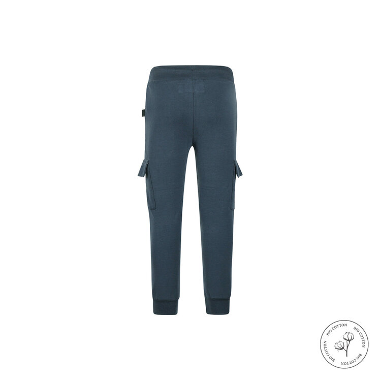 Koko Noko boys' jogging bottoms, navy cargo organic cotton | WN1812