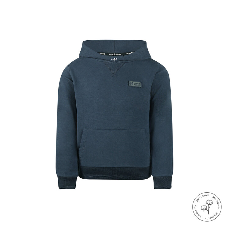 Koko Noko Jungen Hoodie marineblau Bio-Baumwolle | WN1815