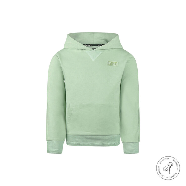 Koko Noko Jungen Hoodie hellgrün Bio-Baumwolle | WN1816
