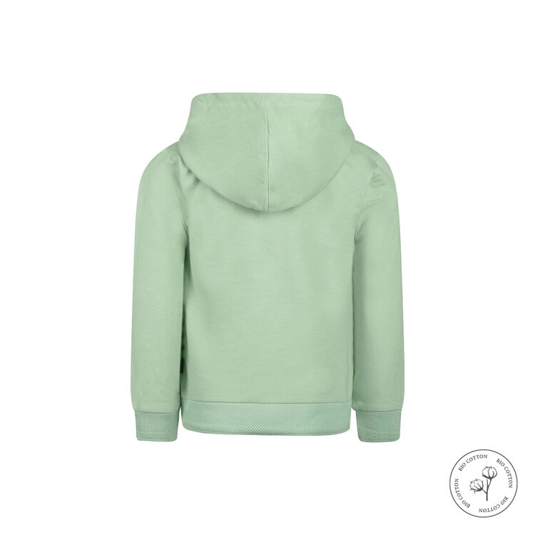 Koko Noko jongens hoodie zachtgroen bio cotton | WN1816