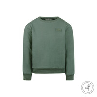 Koko Noko Jungen Sweater dunkelgrün Bio-Baumwolle