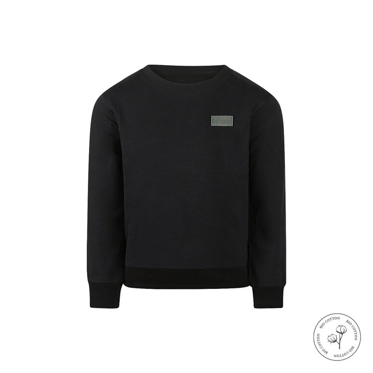 Koko Noko boys' sweater black organic cotton | WN1818
