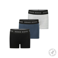 Koko Noko boys' boxer shorts set navy organic cotton