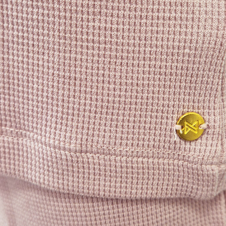 Koko Noko girls' waffle pyjamas soft pink shortama organic cotton | WN1900