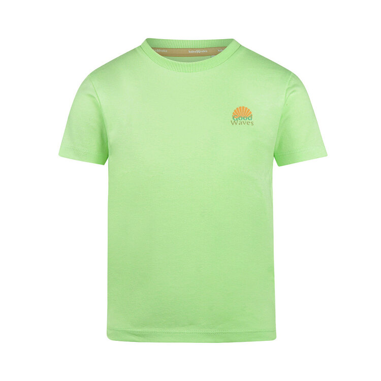 Koko Noko jongens T-shirt lichtgroen waves | NX58801-37