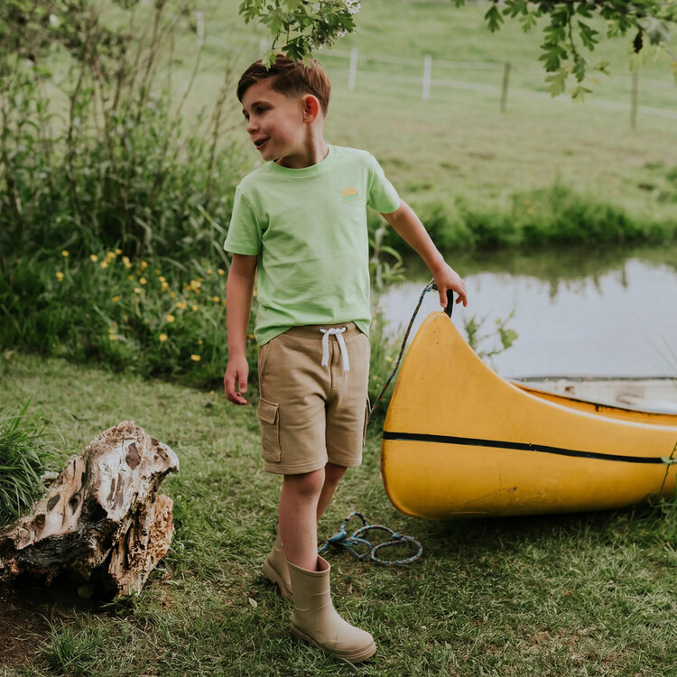 Koko Noko boys' T-shirt light green waves | NX58801-37