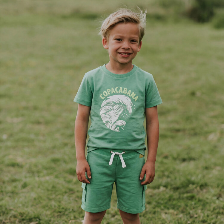 Koko Noko jongens T-shirt groen copacabana | NX58803-37