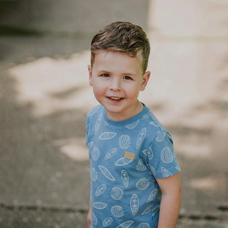 Koko Noko Jungen-T-Shirt blau Surf | NX58806-37