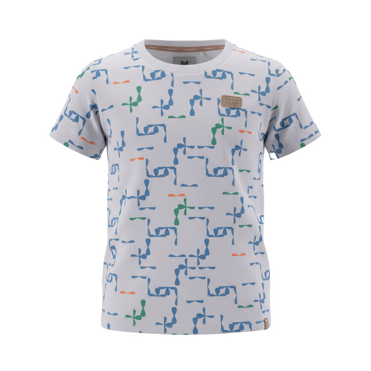 Koko Noko Jungen T-Shirt Offwhite Grün Blau | NX58807-37