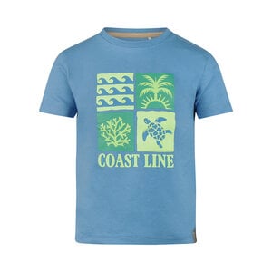 Koko Noko jongens T-shirt blauw coast line