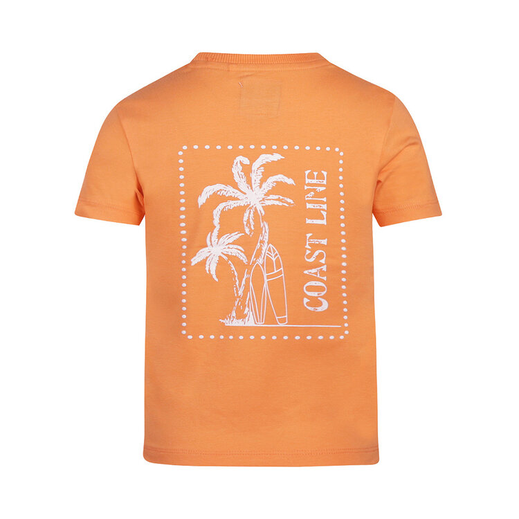 Koko Noko boys' T-shirt orange coast line | NX58810-37
