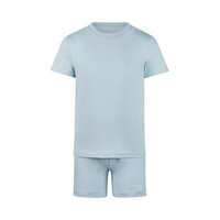 Koko Noko jongens co-ord set lichtblauw T-shirt short