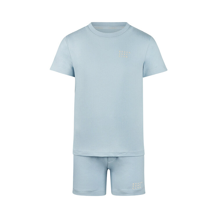 Koko Noko boys' co-ord set light blue T-shirt shorts | NX58822-37