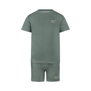 Koko Noko jongens co-ord set blauw T-shirt short