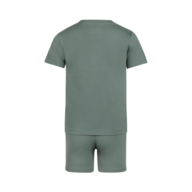 Koko Noko jongens co-ord set blauw T-shirt short | NX58823-37