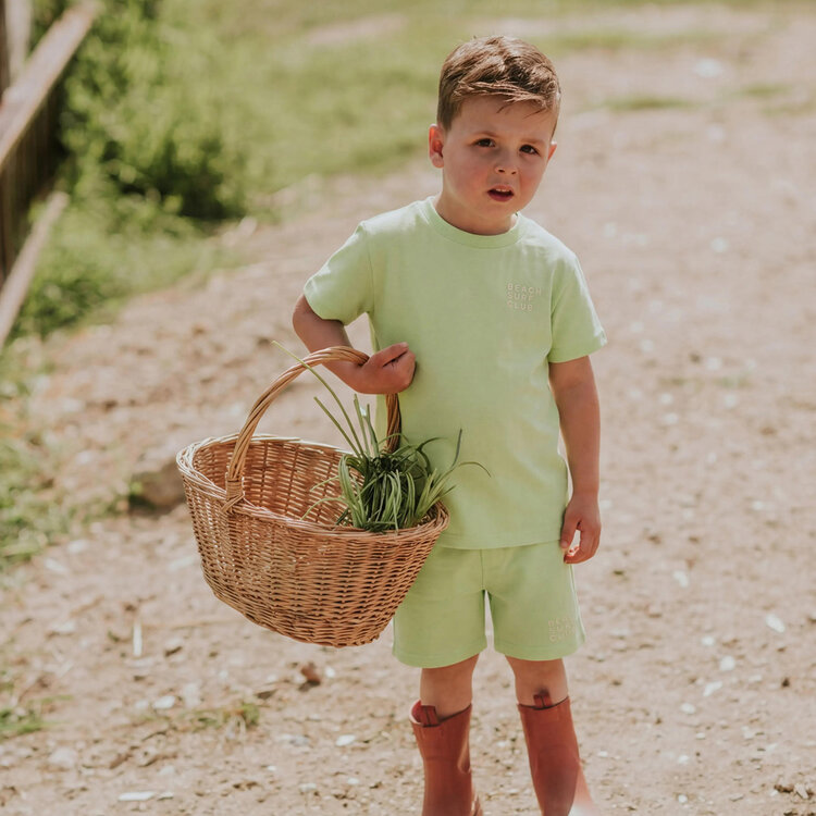 Koko Noko boys' co-ord set green T-shirt shorts | NX58824-37