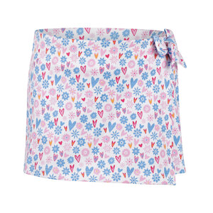 Koko Noko meisjes skort off white blauw roze