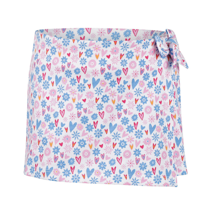 Koko Noko girls' skort off-white blue pink | NX58904-37