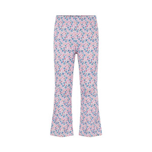 Koko Noko girls' flared leggings, off-white, blue, pink