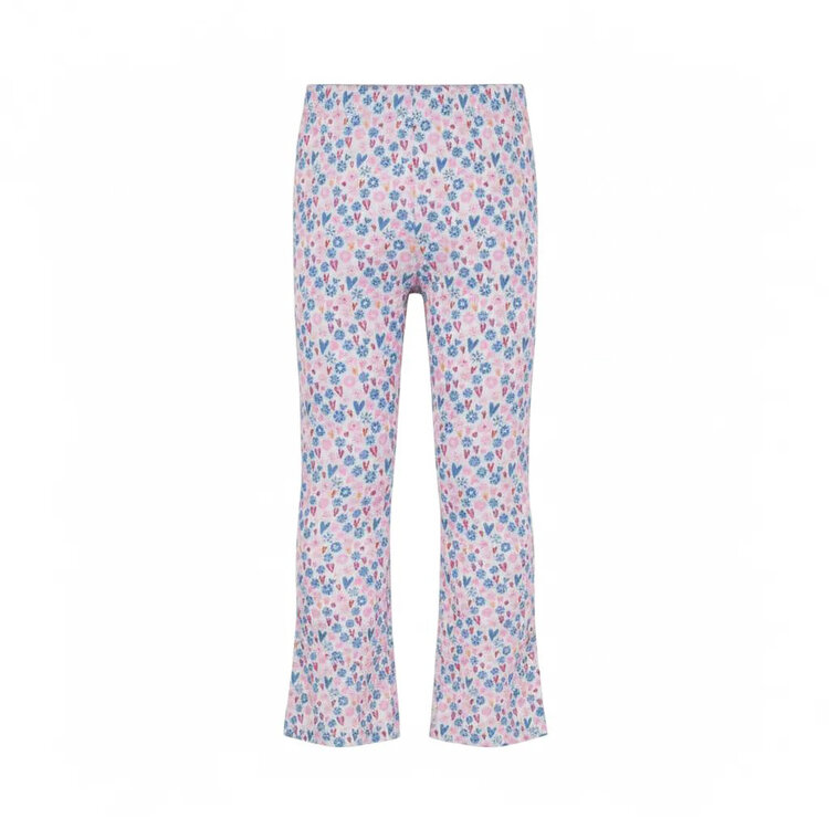 Koko Noko girls' flared leggings, off-white, blue, pink | NX58907-37