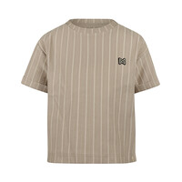 Koko Noko meisjes T-shirt zand gestreept