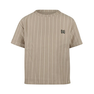 Koko Noko meisjes T-shirt zand gestreept