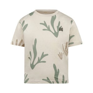 Koko Noko meisjes T-shirt off white koraal