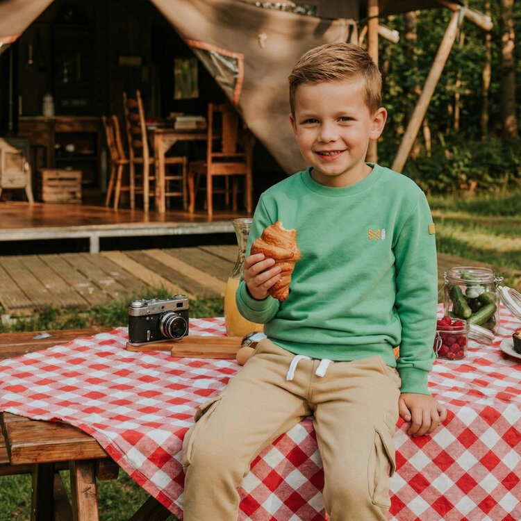 Koko Noko boys' sweater green sun | NX58800-37