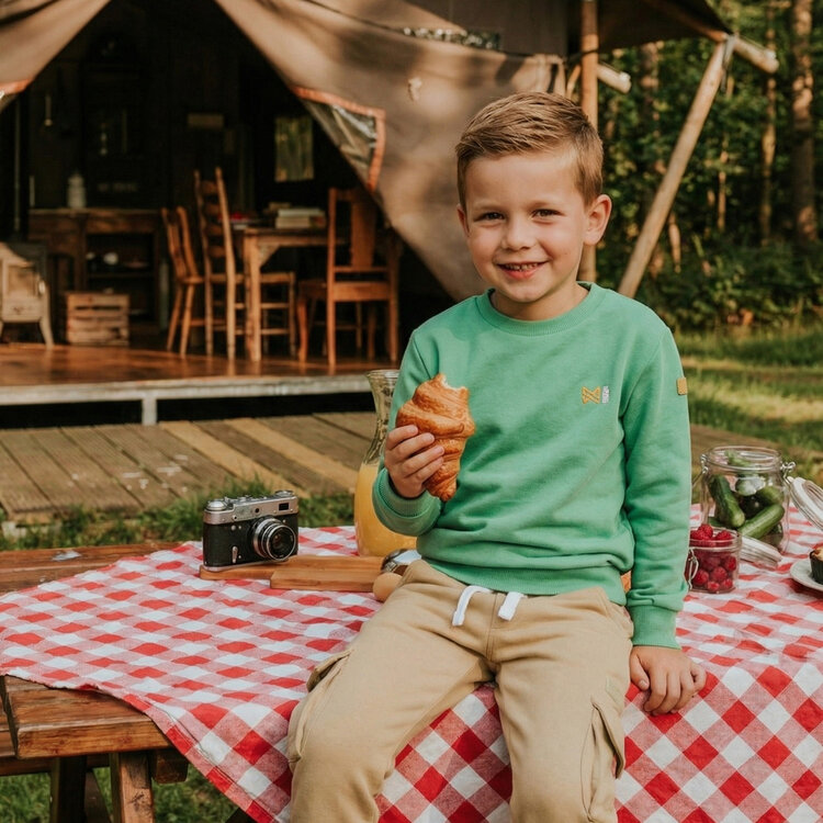 Koko Noko jongens joggingbroek beige cargo | NX58802-37