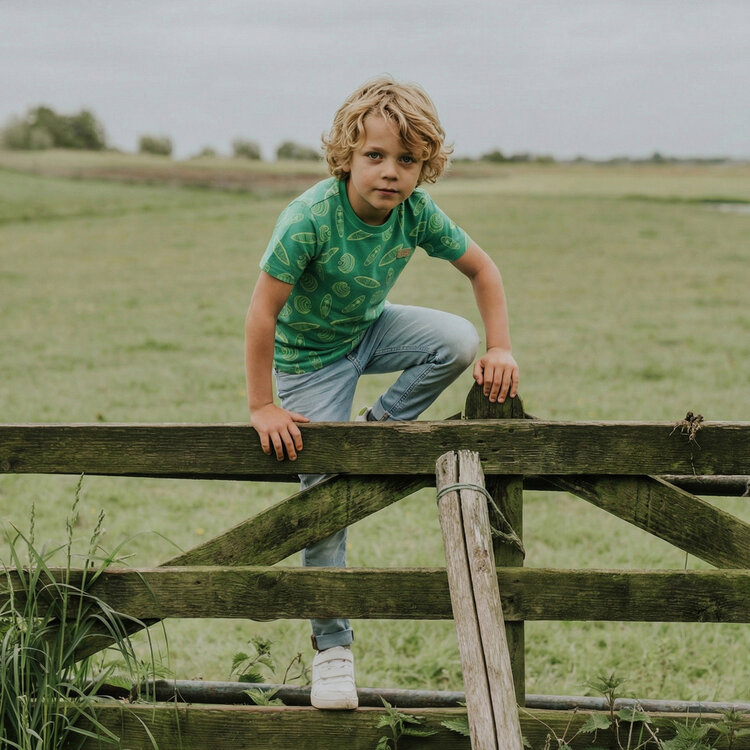 Koko Noko boys' T-shirt green surf | NX58811-37