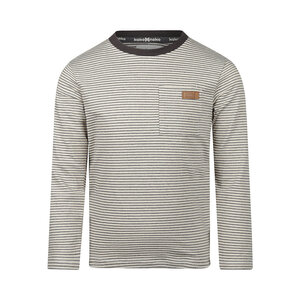 Koko Noko Jungen-Langarmshirt dunkelgrau gestreift