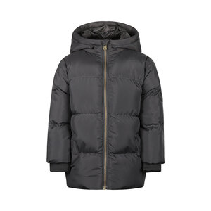 Koko Noko jongens winterjas donkergrijs parka waterafstotend